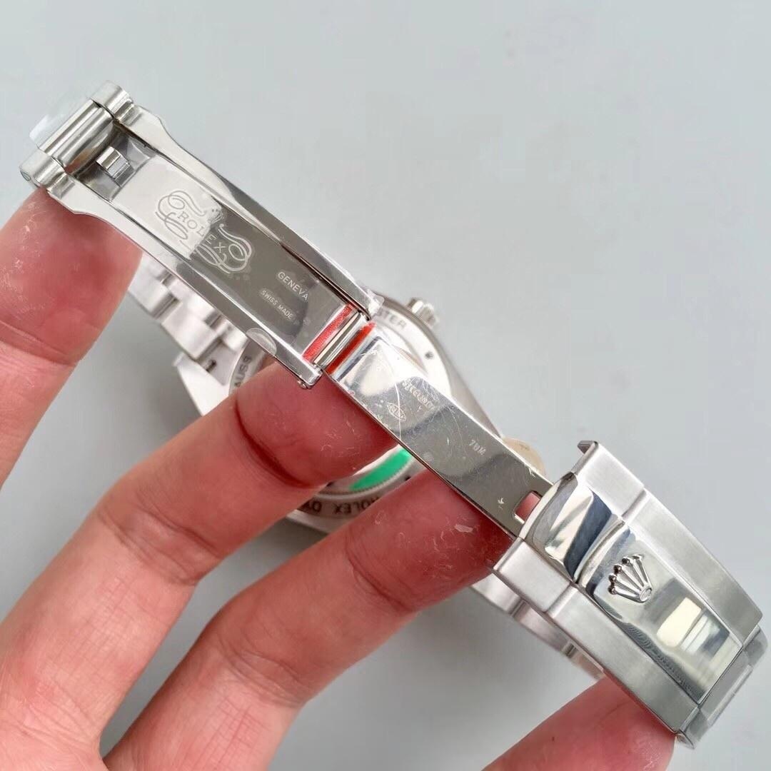 AR Factory Rolex Turuncu Şimşek İbre Yeşil Cam MILGAUSS Serisi m116400gv Antimanyetik Takvimsiz Replika Saat Mavi/Siyah Kadran İncelemesi — 17. fotoğraf