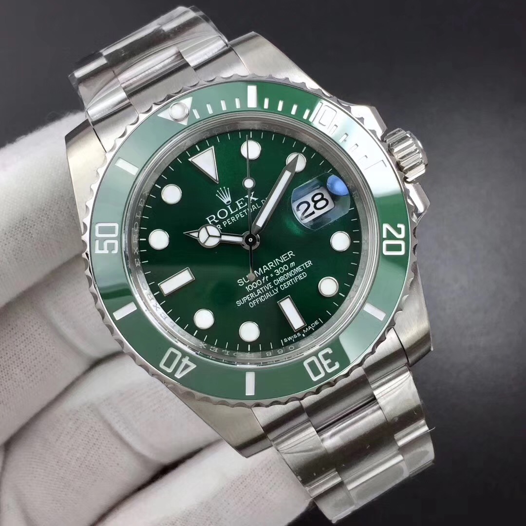 AR Factory SUB Rolex Yeşil Su Hayaleti 3135 Mekanizma V2 Versiyon Replika İnceleme — 5. fotoğraf