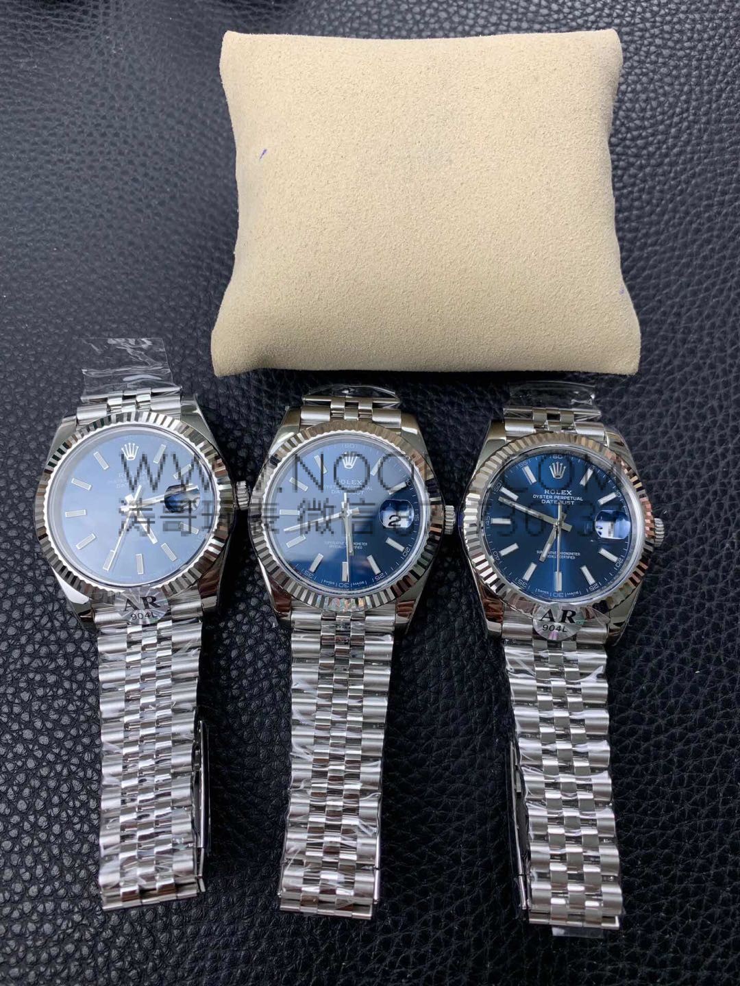 AR Factory V2 sürümü Rolex Datejust 36 mm 904 çelik dişli bezel replika saat incelemesi — 3. fotoğraf