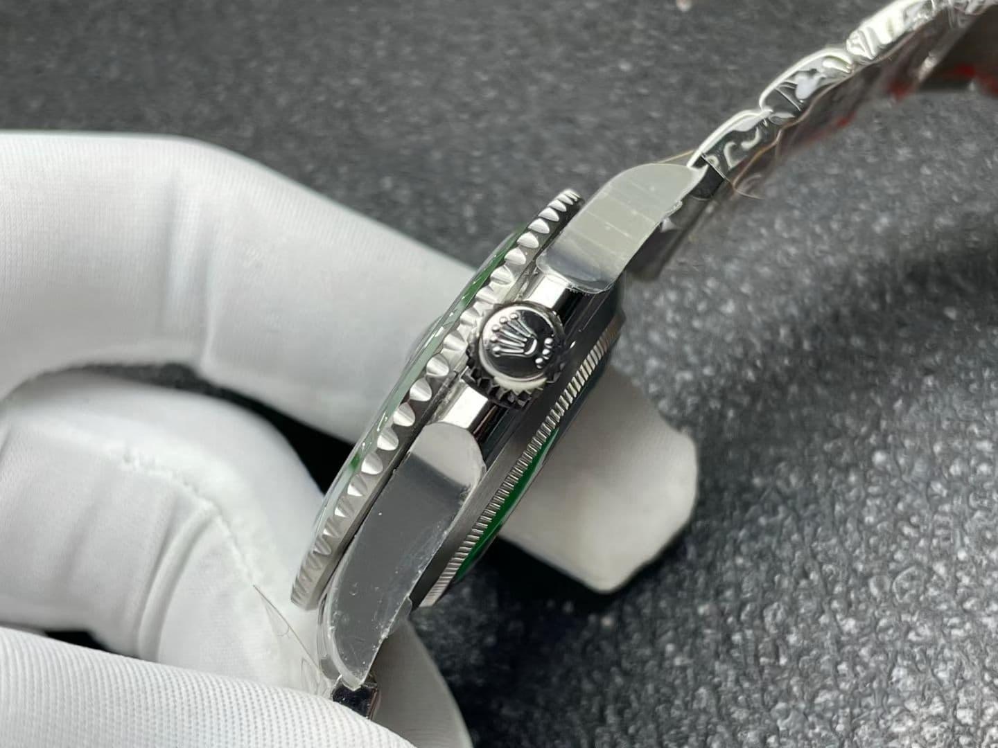 ARF Factory Rolex dördüncü nesil yeşil su hayaleti Dandong 3235 mekanizmalı, açık yeşil bezelli yeni model incelemesi — 10. fotoğraf