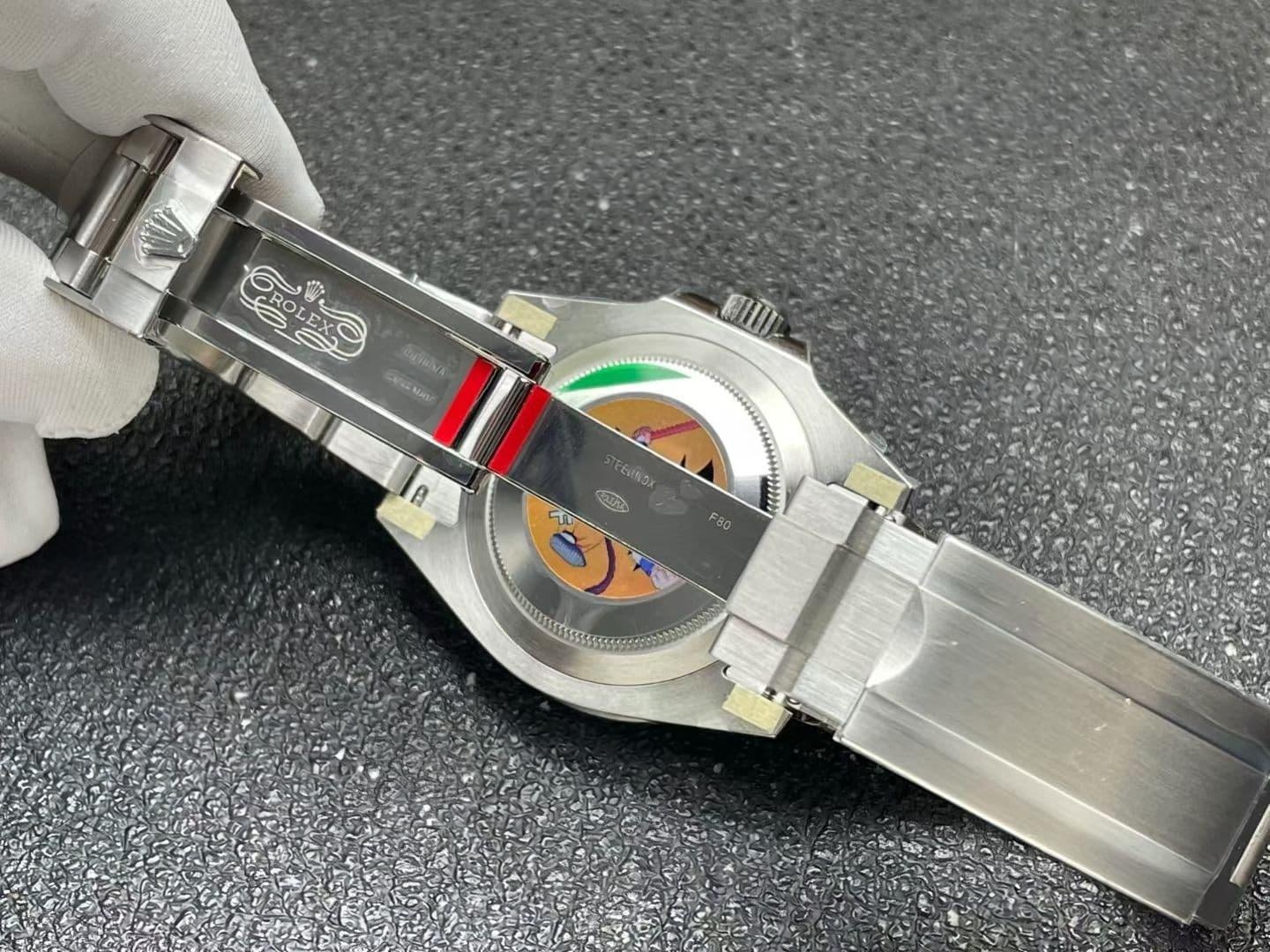 ARF Factory Rolex dördüncü nesil yeşil su hayaleti Dandong 3235 mekanizmalı, açık yeşil bezelli yeni model incelemesi — 12. fotoğraf