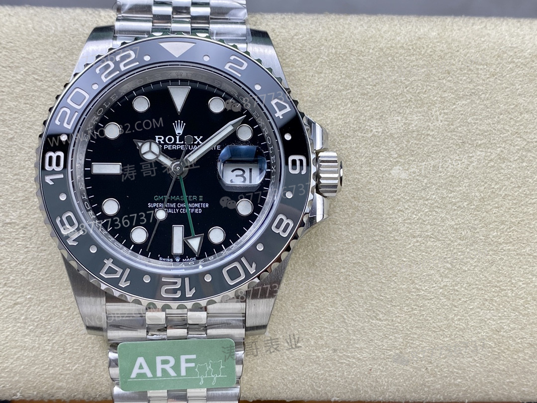 ARF Factory Rolex GMT-Master II 126710 yeşil akrepli, siyah-gri bezel: işçilik nasıl? — 3. fotoğraf