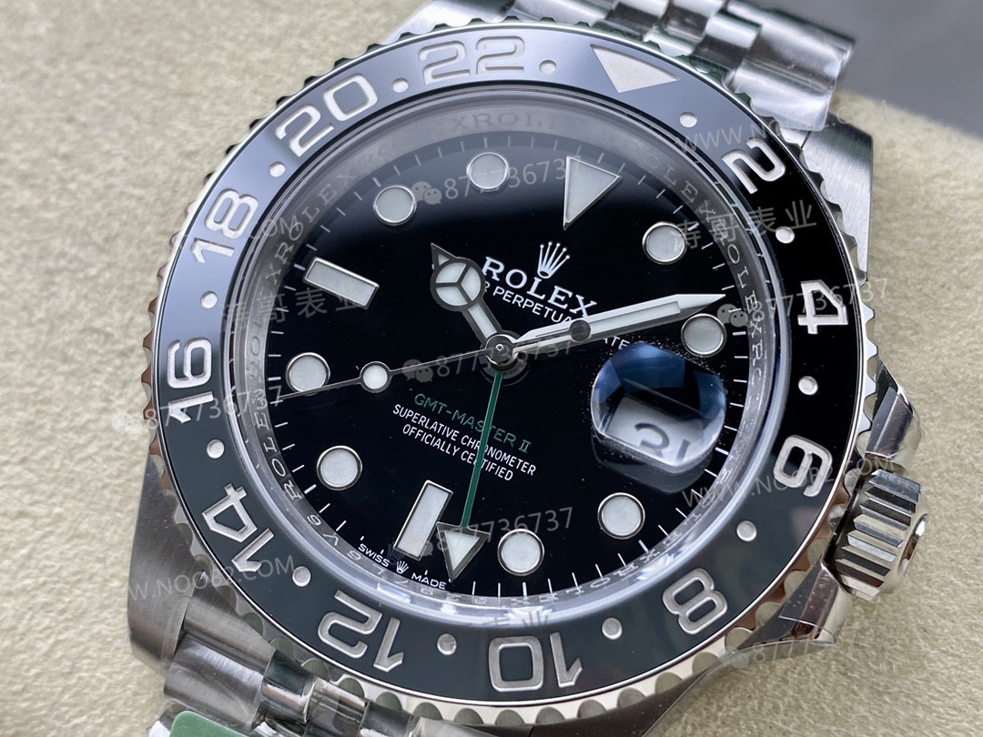 ARF Factory Rolex GMT-Master II 126710 yeşil akrepli, siyah-gri bezel: işçilik nasıl? — 4. fotoğraf