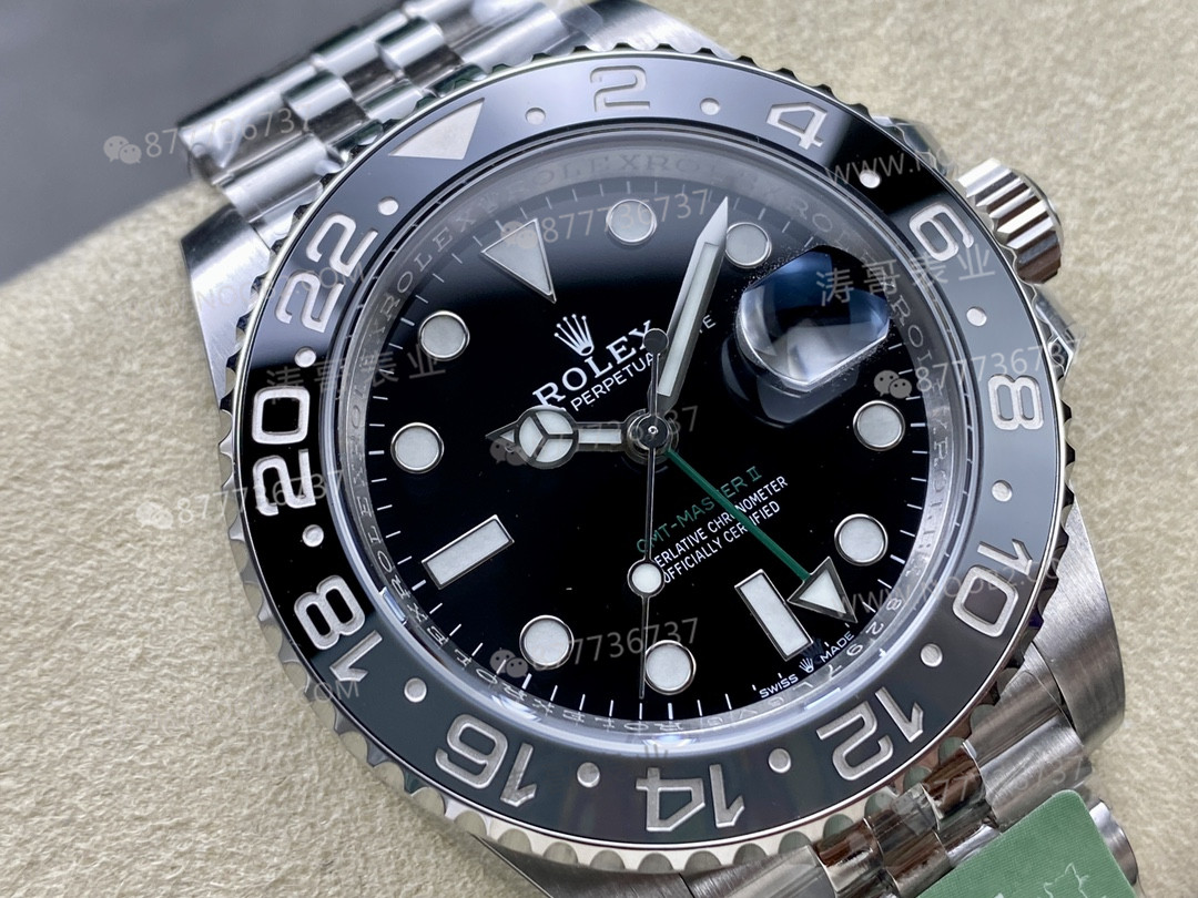 ARF Factory Rolex GMT-Master II 126710 yeşil akrepli, siyah-gri bezel: işçilik nasıl? — 5. fotoğraf