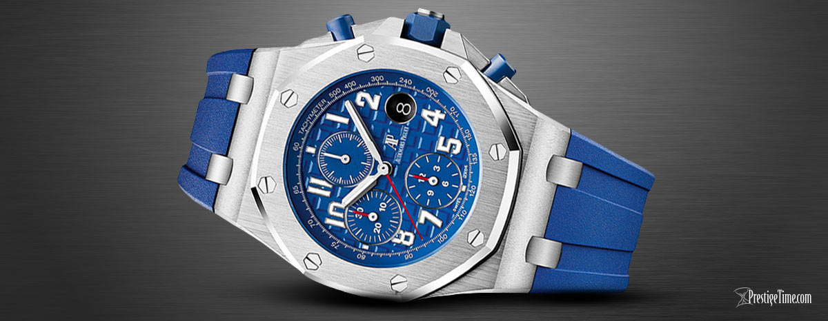 26470st.oo.a030ca AP Royal Oak Offshore Kronograf 42mm Mavi Kauçuk Kayış
