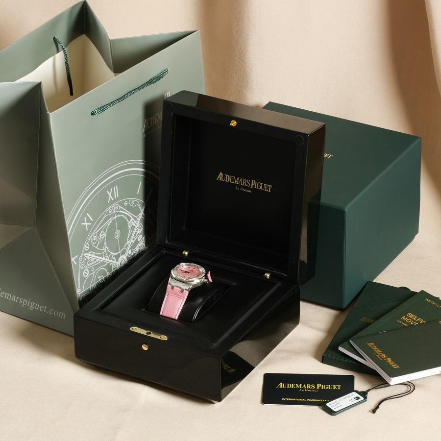 Audemars Piguet Royal Oak Ref. 67601 kuvars kadın saati (Pembe) - Tanrıçanıza "Sevgililer Günü" hediyesi — 2. fotoğraf