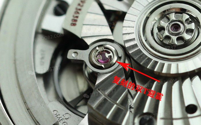 Ayrıntılı inceleme: VS Factory Omega Seamaster 300 replika 8800 mekanizması, çift T darbe emici ve orijinalden farkları — 23. fotoğraf