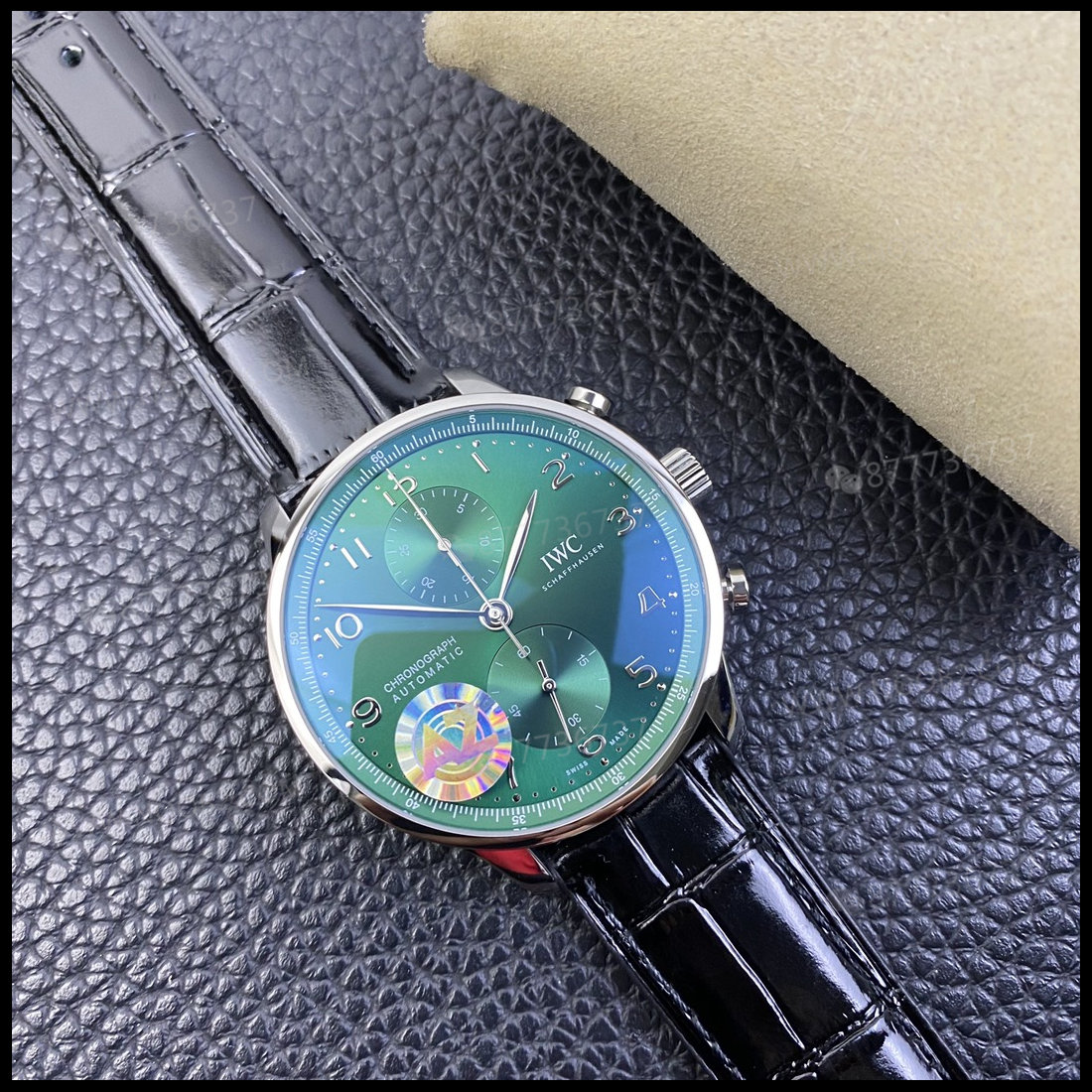 AZ Factory IWC Portugieser yeşil kadranlı, 150. yıl kronografı, arkası şeffaf: işçilik gerçekten nasıl? — 4. fotoğraf