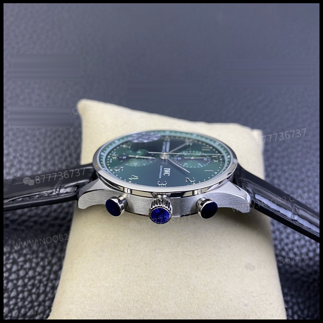 AZ Factory IWC Portugieser yeşil kadranlı, 150. yıl kronografı, arkası şeffaf: işçilik gerçekten nasıl? — 6. fotoğraf