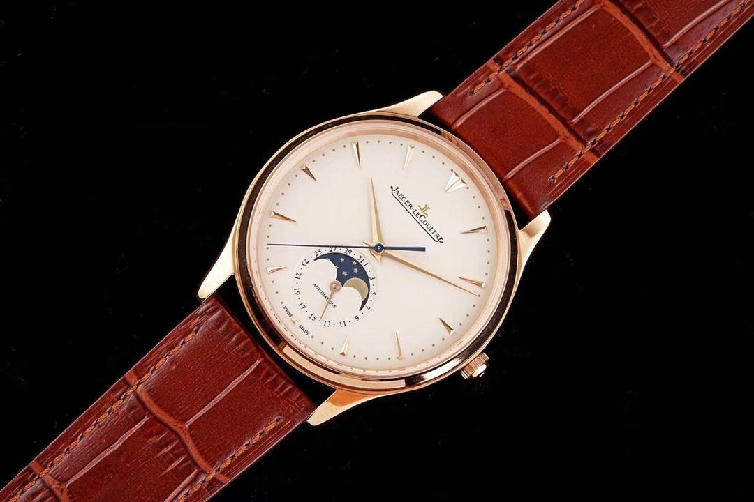 AZ Factory Jaeger-LeCoultre ay evreli Master q1362520 roze altın beyaz kadran — 1. fotoğraf