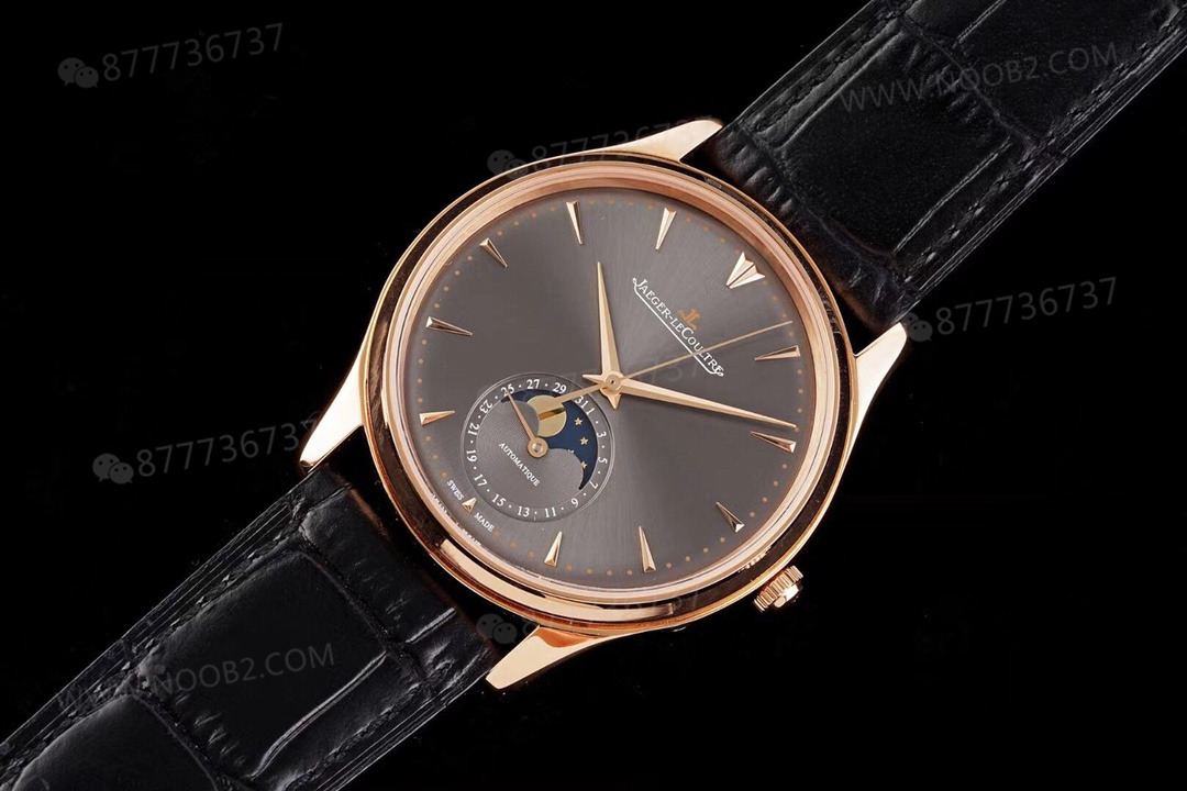 AZ Factory Jaeger-LeCoultre Master Moon Phase 136255J rose gold gri kadran — 1. fotoğraf