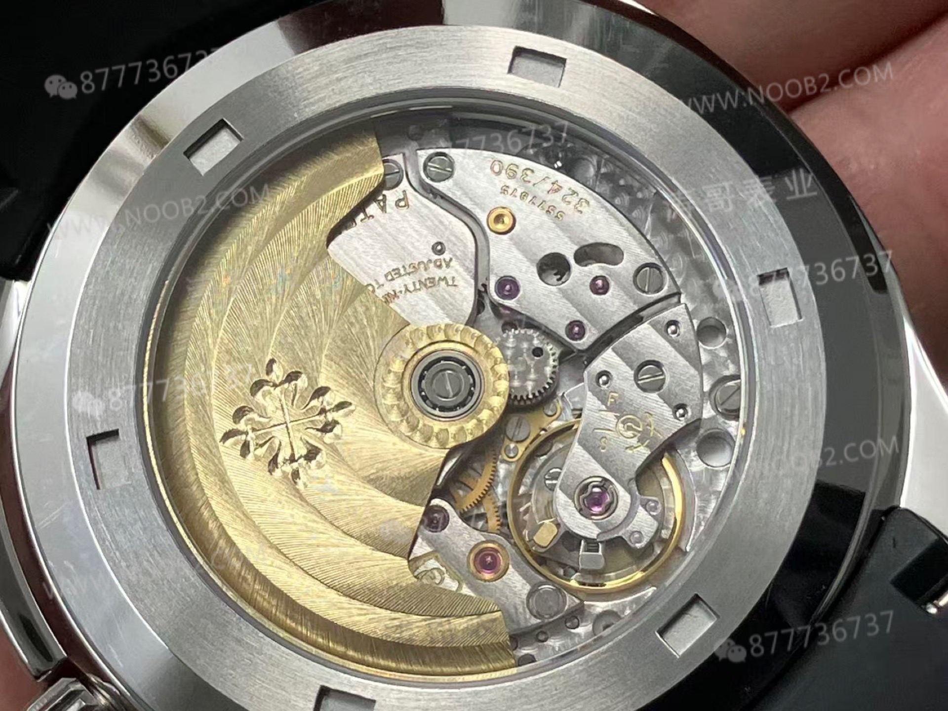 BBF Factory Patek Philippe 5167A siyah Aquanaut, tek parça 324 mekanizması ve SW kadranıyla tam modifiye: 3K Factory'i alt eder mi? — 5. fotoğraf