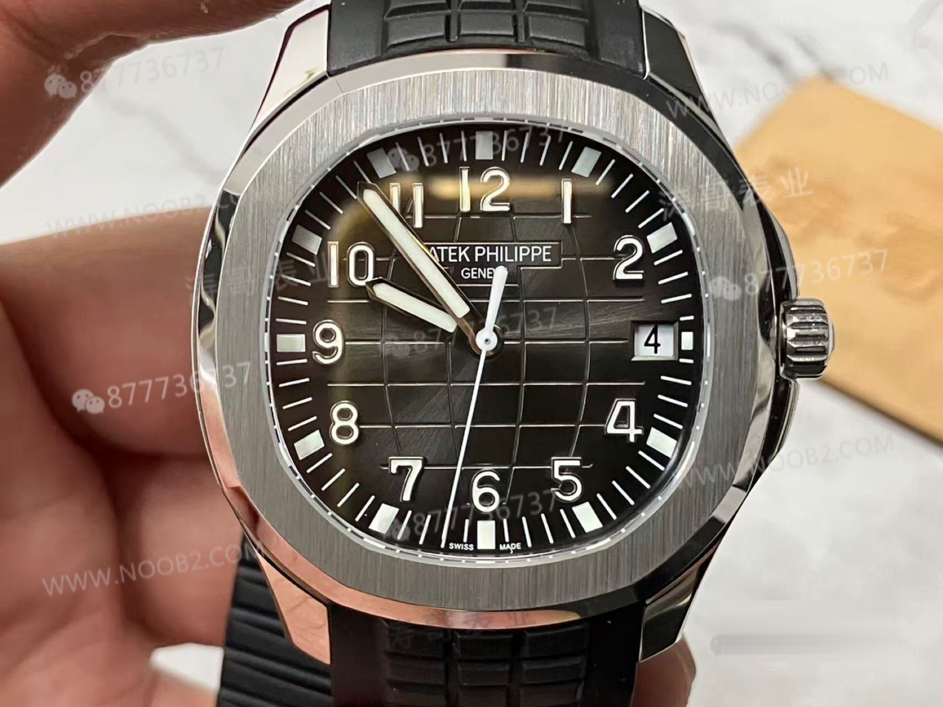 BBF Factory Patek Philippe 5167A siyah Aquanaut, tek parça 324 mekanizması ve SW kadranıyla tam modifiye: 3K Factory'i alt eder mi? — 9. fotoğraf
