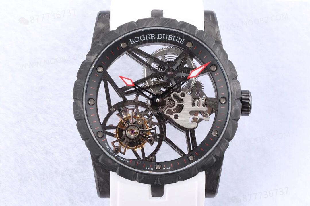 BBR Factory Roger Dubuis Excalibur DBEX0577 tourbillon karbon fiber saat — 2. fotoğraf