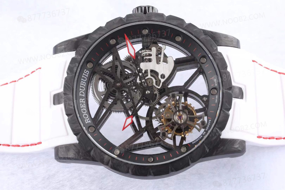 BBR Factory Roger Dubuis Excalibur DBEX0577 tourbillon karbon fiber saat — 5. fotoğraf