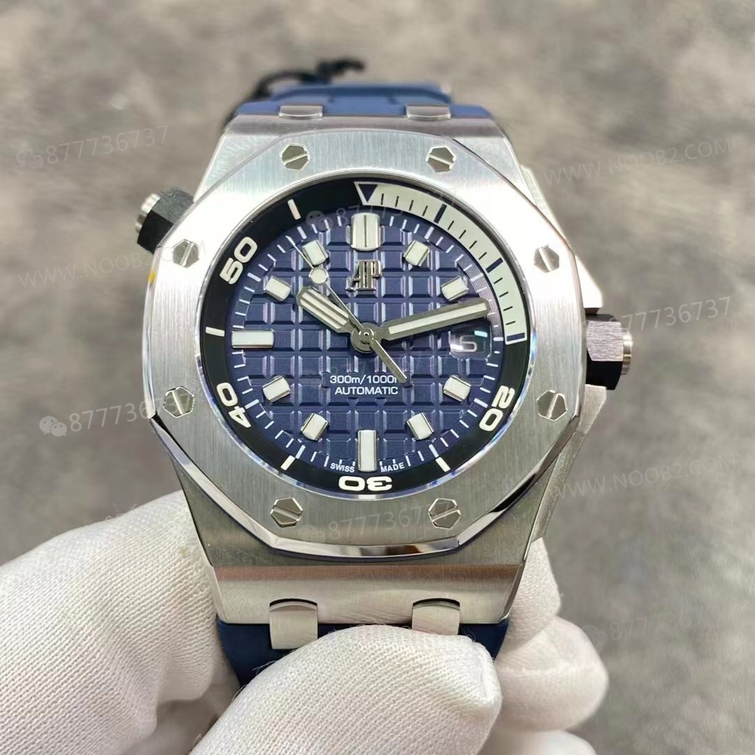 BF Factory Audemars Piguet AP15720 gri/mavi/yeşil kadranlı yeni replika saat — 5. fotoğraf