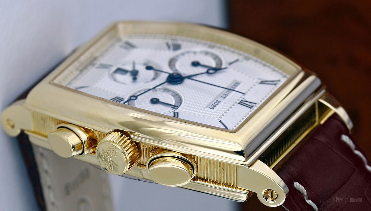 Breguet Heritage Kronograf kurma kolu ve kronograf butonları