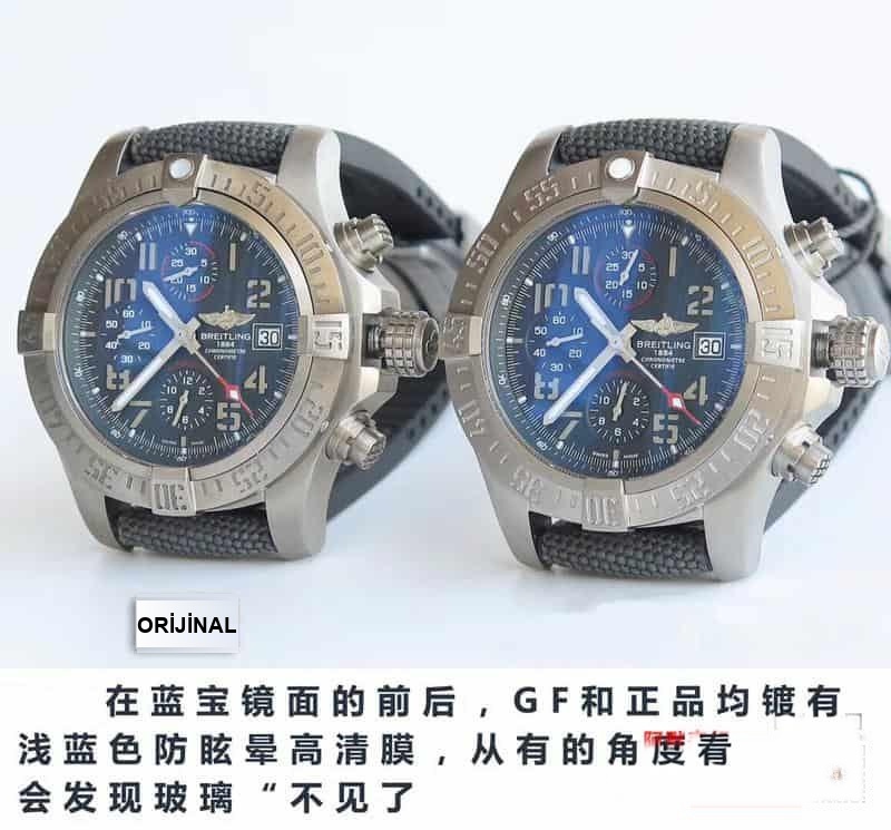 Breitling Avenger orijinal ile detaylı görünüm karşılaştırması — 8. fotoğraf
