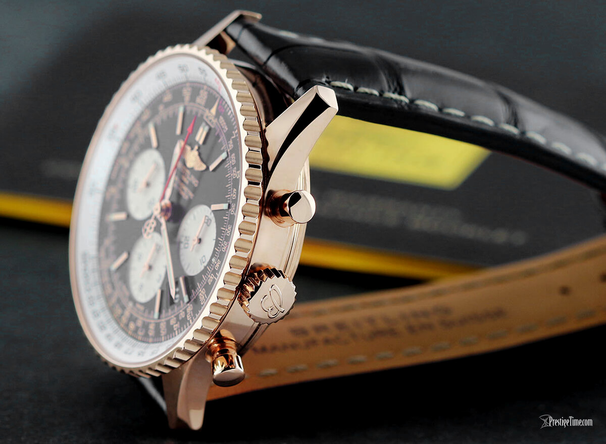 Breitling Navitimer 1 43mm B01 Masif Kurma Kolu ve İtme Butonları