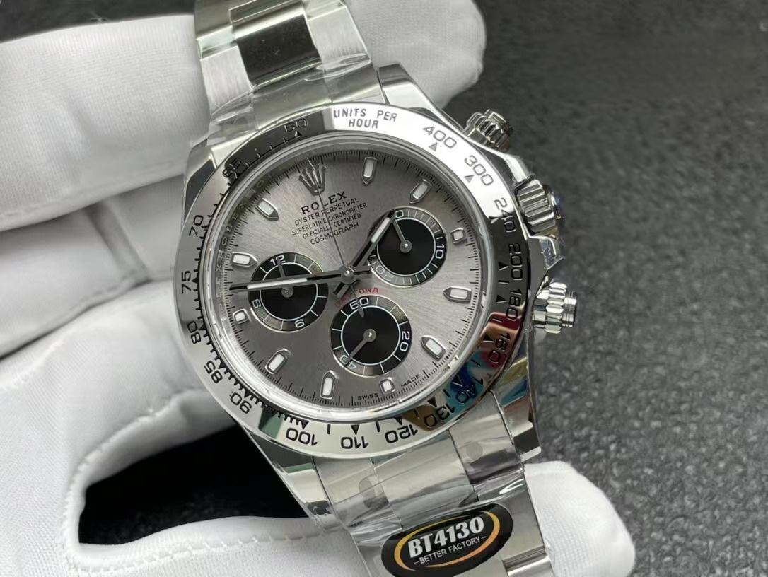 BT Factory Rolex Daytona Beyaz Altın Çimento Grisi vs Clean: Hangisi Daha İyi? — 3. fotoğraf