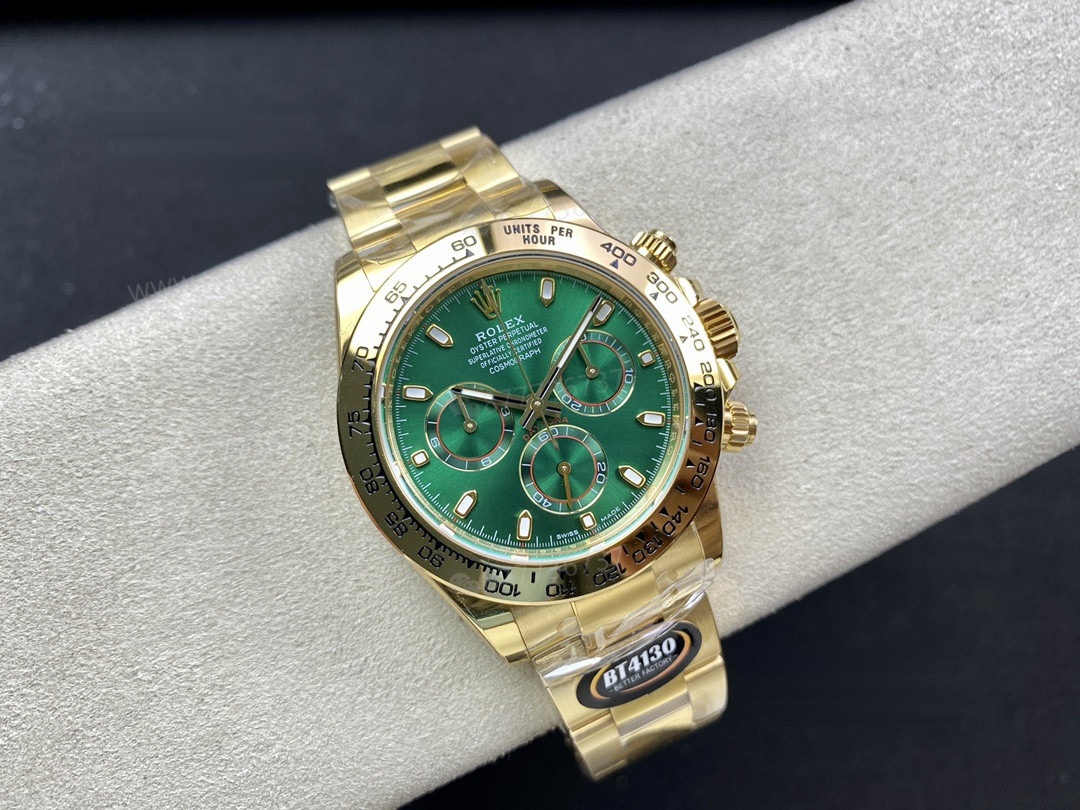 BT Factory Rolex yeşil altın Daytona'nın 4130 mekanizmasının kalitesi nasıl? — 1. fotoğraf