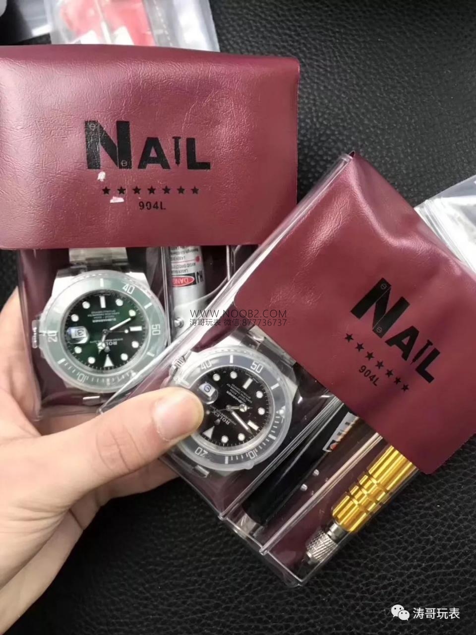 Büyük fabrikalara meydan okuyor: NAIL Rolex Yeşil Su Hayaleti 904 çelik saat gerçek-replika karşılaştırması ve orijinal incelemesi — 2. fotoğraf