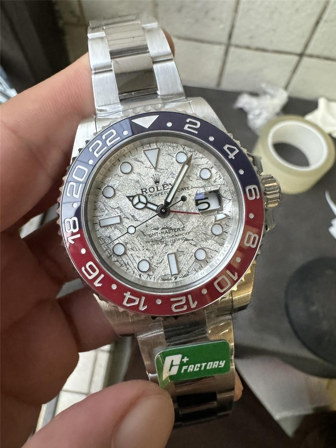 C+ fabrikası Rolex GMT meteor kadran Coke bezel işçiliği nasıl? — 2. fotoğraf