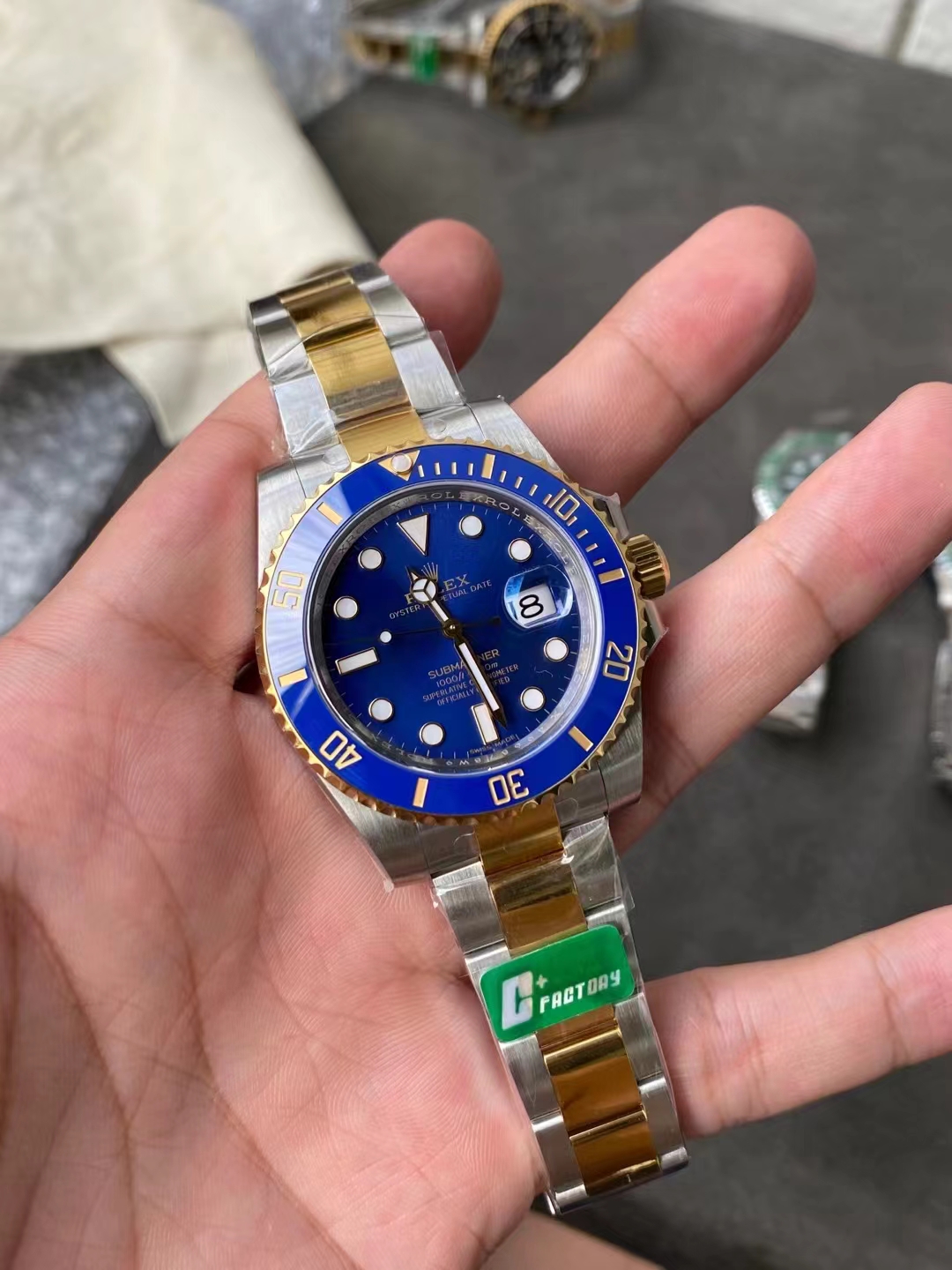 Replika Rolex Submariner İki Renk Mavi