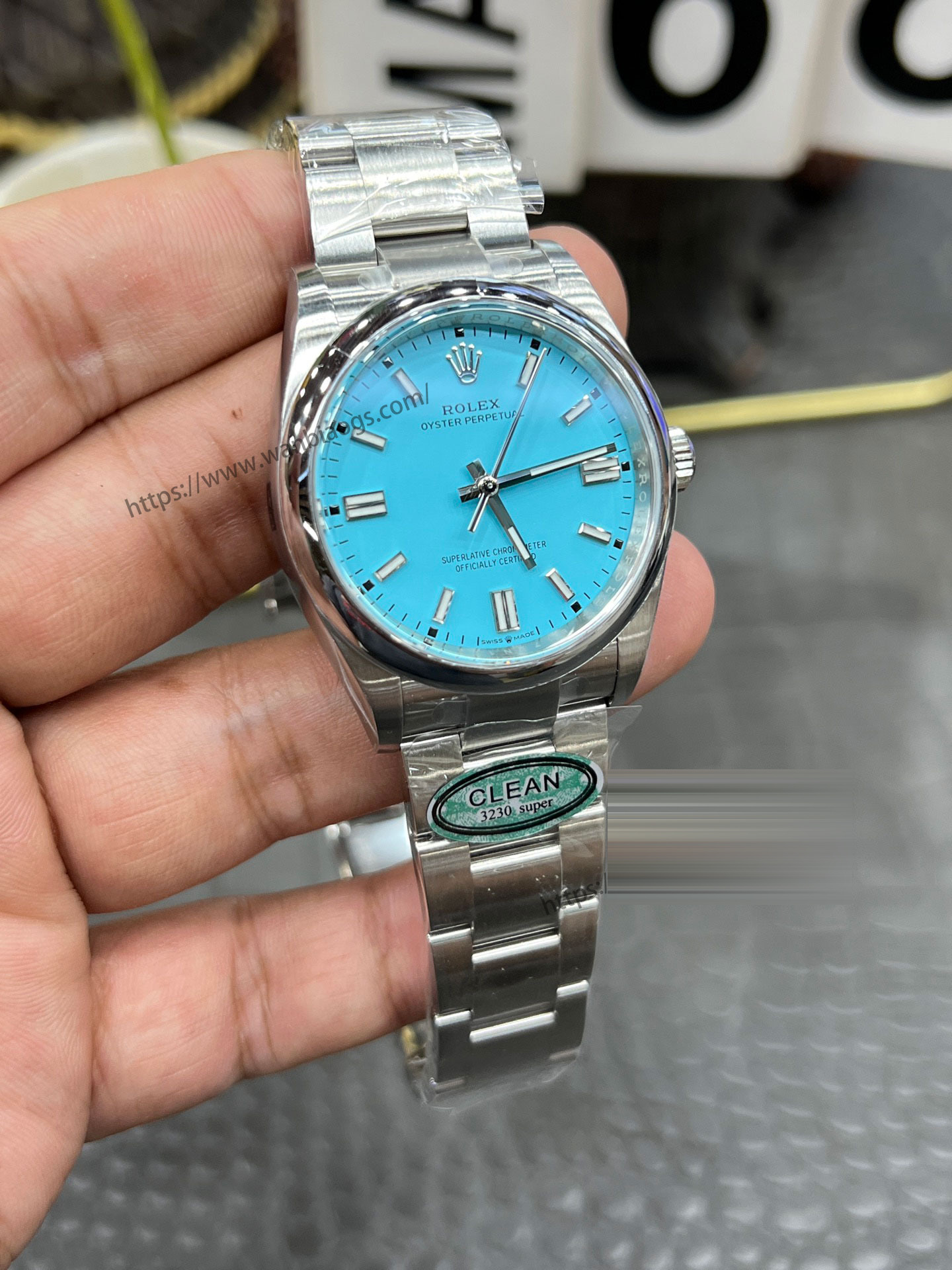 C Rolex Oyster Perpetual serisi / 36 mm mavi kadran / Shanghai 3230 tam otomatik boşluksuz mekanik mekanizmalı — 3. fotoğraf