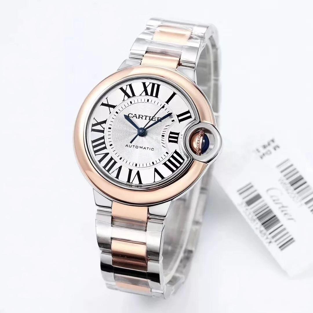 Cartier 2019 yeni iki renk altın V6 Factory Ballon Bleu 28 mm/33 mm/42 mm inceleme ve kısa değerlendirme — 2. fotoğraf