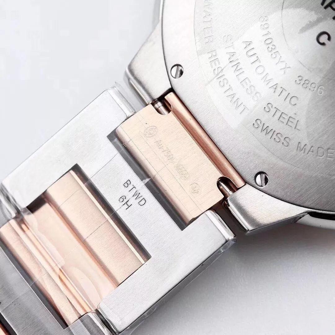 Cartier 2019 yeni iki renk altın V6 Factory Ballon Bleu 28 mm/33 mm/42 mm inceleme ve kısa değerlendirme — 6. fotoğraf