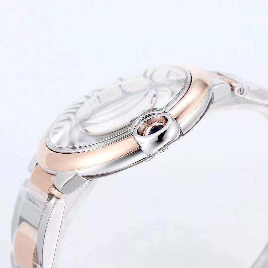 Cartier 2019 yeni iki renk altın V6 Factory Ballon Bleu 28 mm/33 mm/42 mm inceleme ve kısa değerlendirme — 8. fotoğraf
