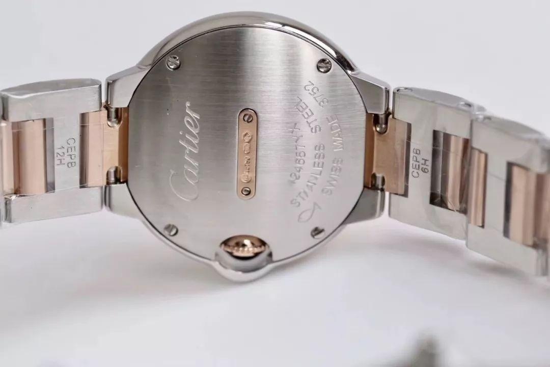Cartier 2019 yeni iki renk altın V6 Factory Ballon Bleu 28 mm/33 mm/42 mm inceleme ve kısa değerlendirme — 11. fotoğraf