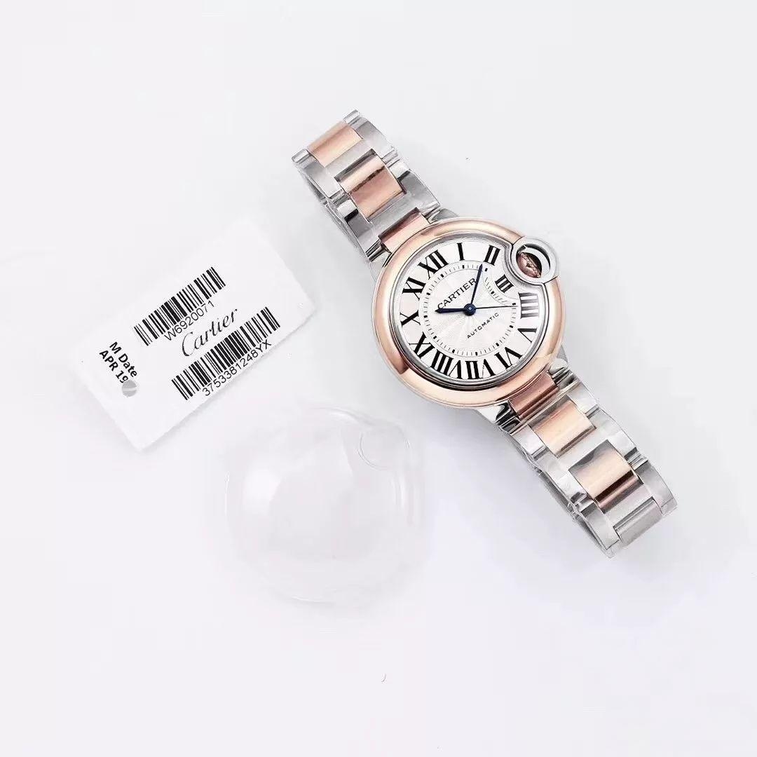 Cartier 2019 yeni iki renk altın V6 Factory Ballon Bleu 28 mm/33 mm/42 mm inceleme ve kısa değerlendirme — 12. fotoğraf