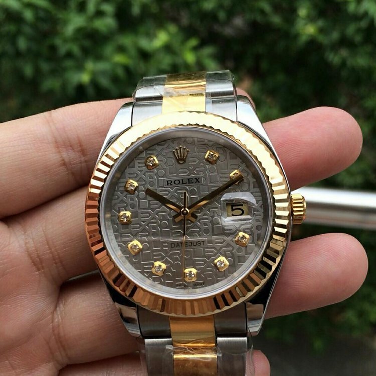 Replika Rolex 41mm Datejust Rolex Pattern Kadran