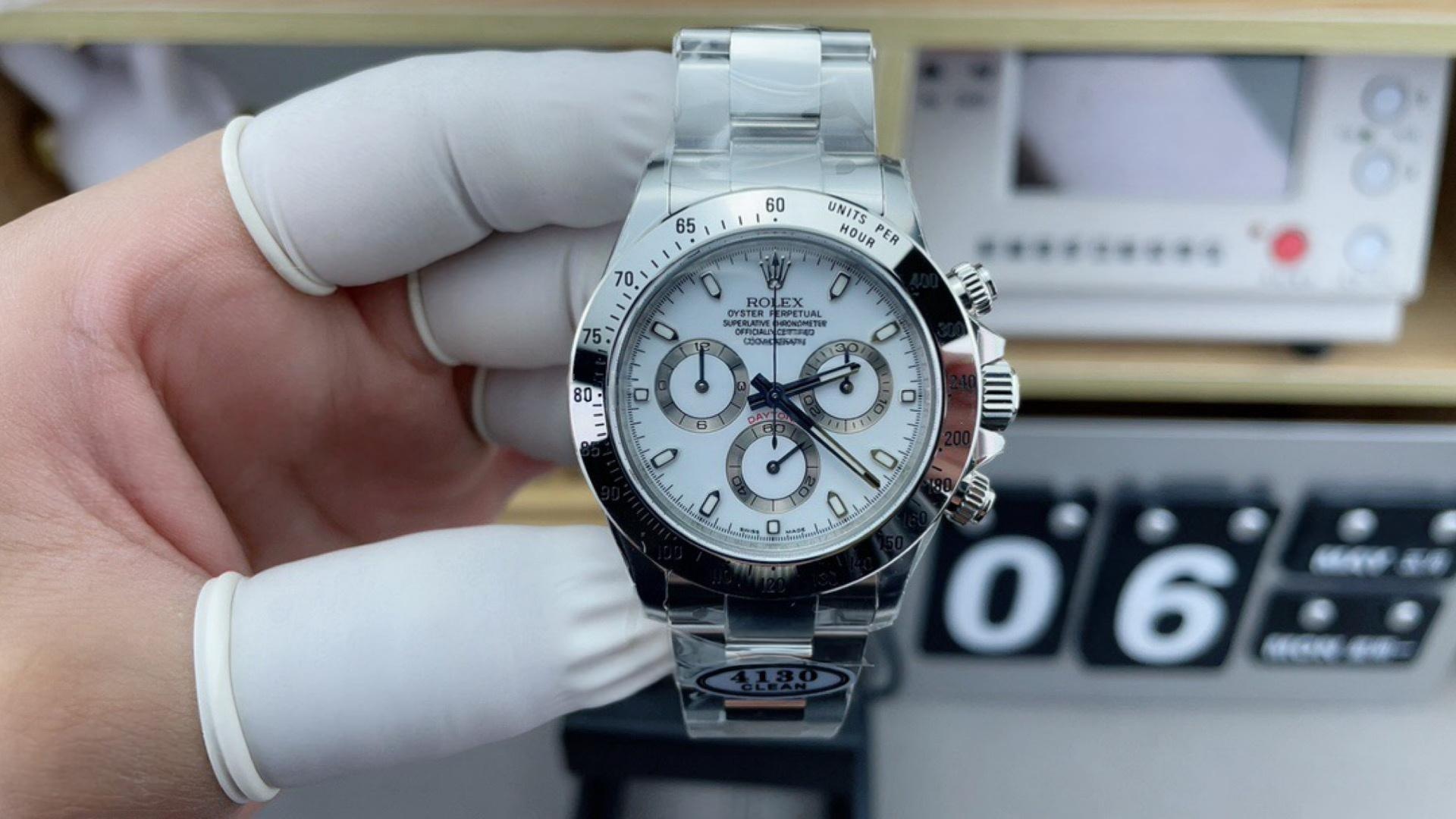 Clean beyaz çelik Daytona 116520 ilk bakışta replika belli olur mu? — 1. fotoğraf