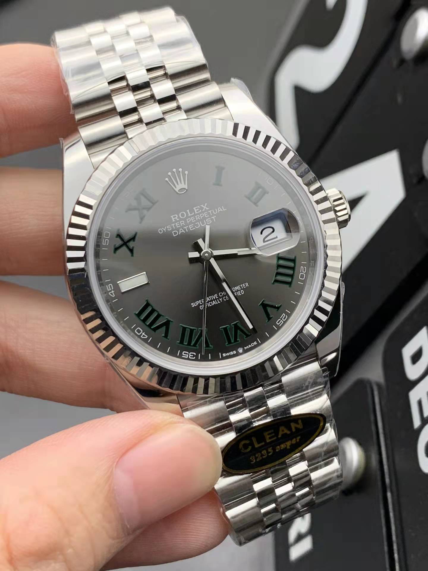 Replika Rolex Datejust II Yeşil Rome Jubilee