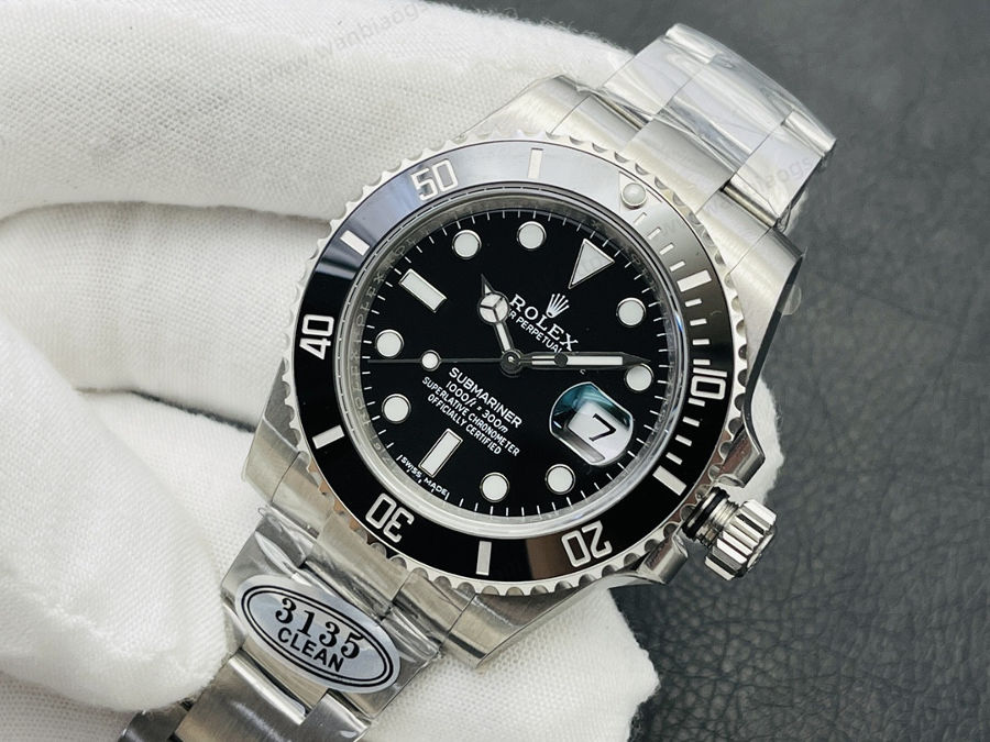 Clean Rolex 2022 piyasadaki en üst versiyon Siyah Submariner 40 MM serisi kol saati — 4. fotoğraf