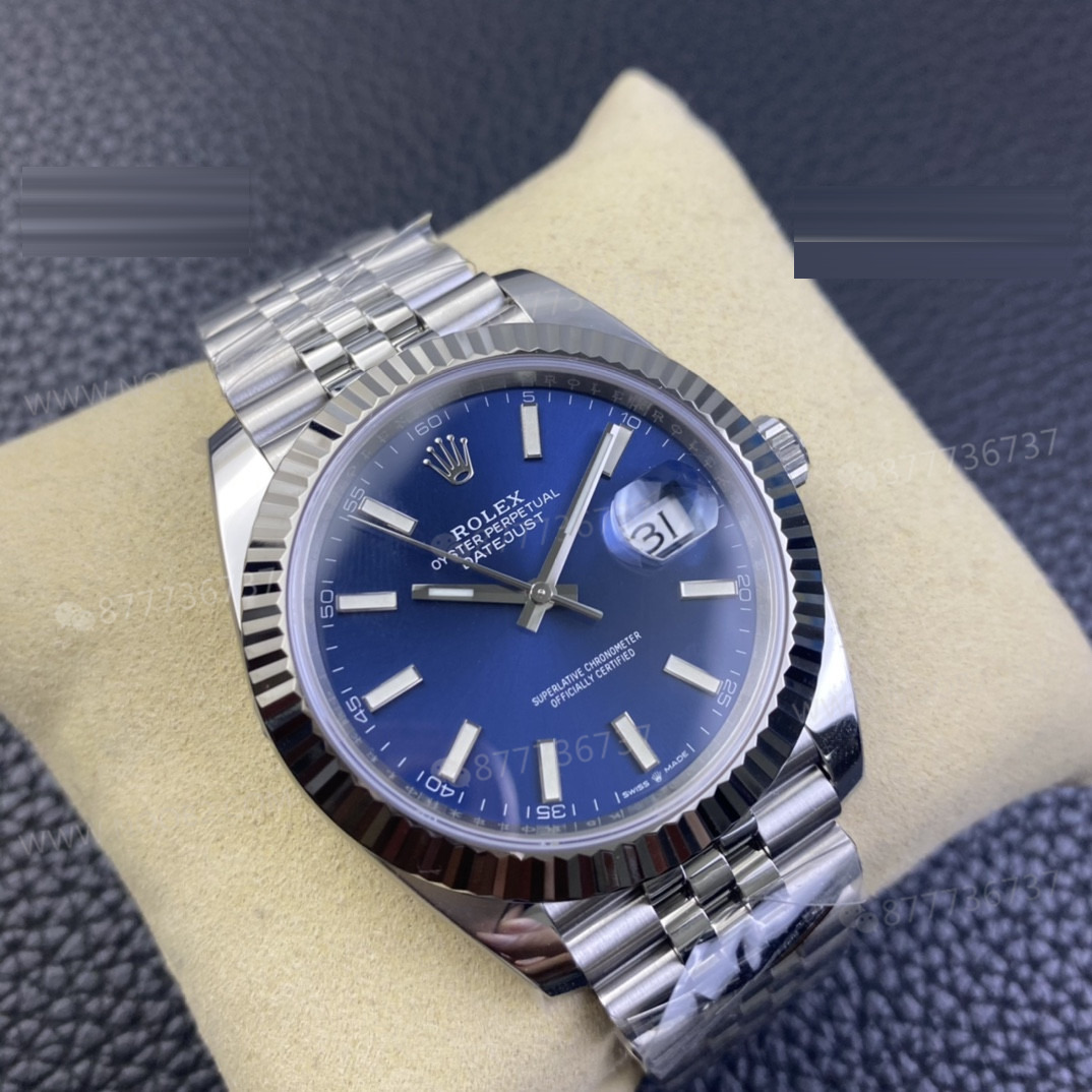 Clean Rolex Datejust 41 mavi kadranın işçiliği nasıl? — 3. fotoğraf