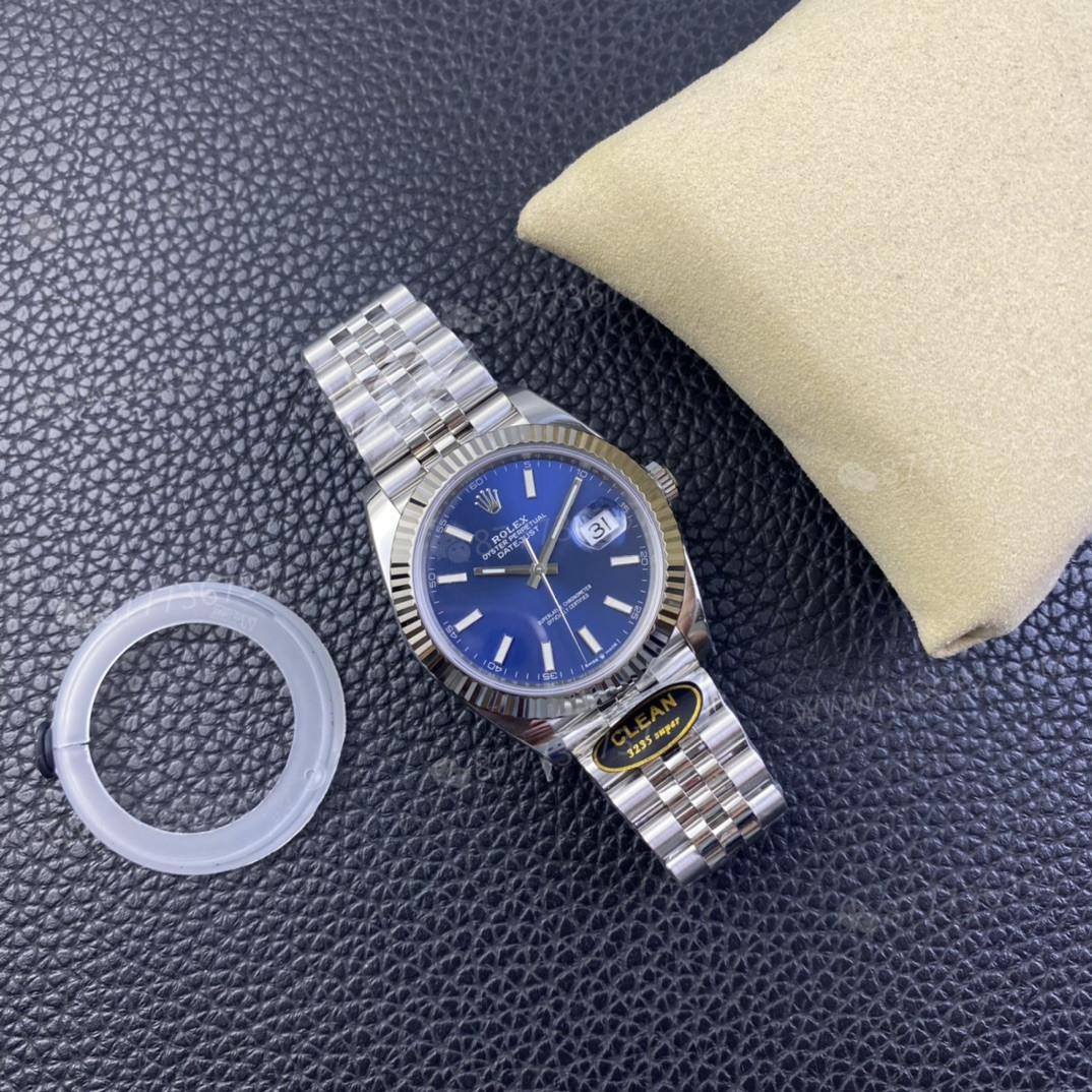 Clean Rolex Datejust 41 mavi kadranın işçiliği nasıl? — 8. fotoğraf