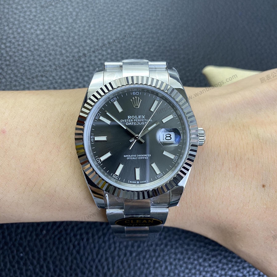 Clean Rolex Datejust Serisi m126334-0013 (Gri Kadran) Kol Saati — 2. fotoğraf