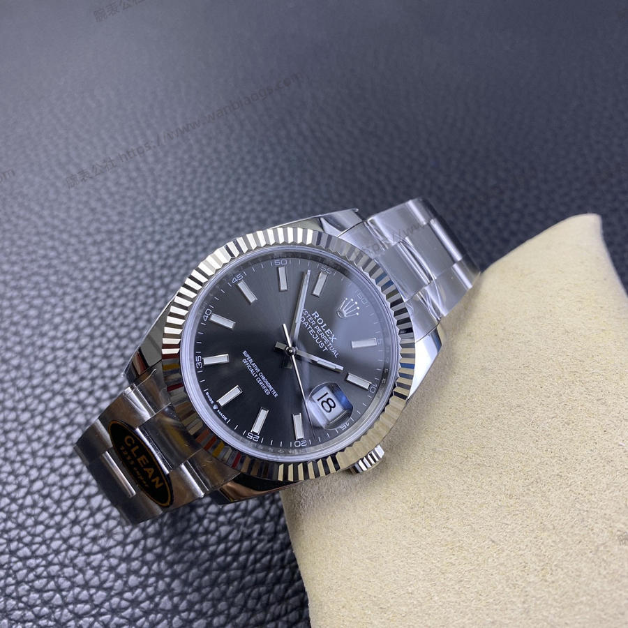 Clean Rolex Datejust Serisi m126334-0013 (Gri Kadran) Kol Saati — 8. fotoğraf