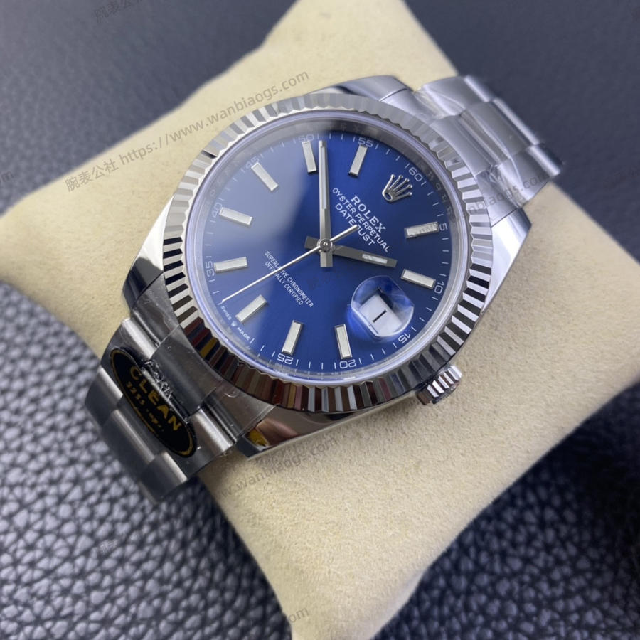 Clean Rolex Datejust serisi m126334 (mavi kadran) kol saati — 4. fotoğraf