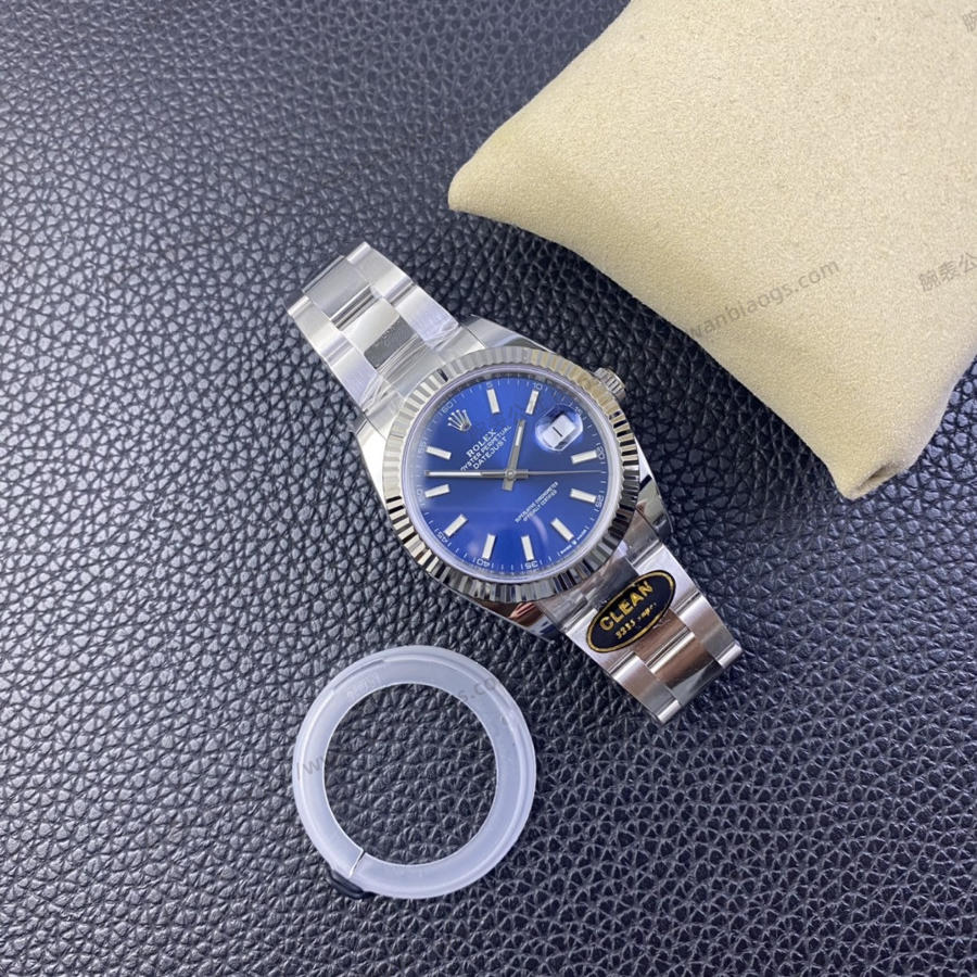 Clean Rolex Datejust serisi m126334 (mavi kadran) kol saati — 8. fotoğraf