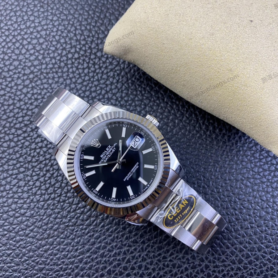 Clean Rolex Datejust Serisi m126334 (Siyah Kadran) Kol Saati — 8. fotoğraf
