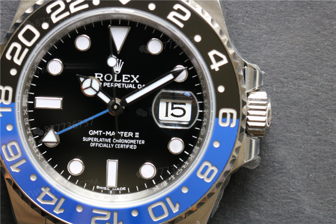 Clean Rolex GMT Inter Milan bezel/mavi-siyah bezel detay işçiliği iyi mi? — 10. fotoğraf