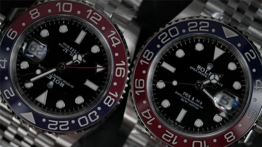 Clean Rolex GMT Kola Bezelinde v2 ile v2s Versiyonlarının Renk Karşılaştırması — 7. fotoğraf