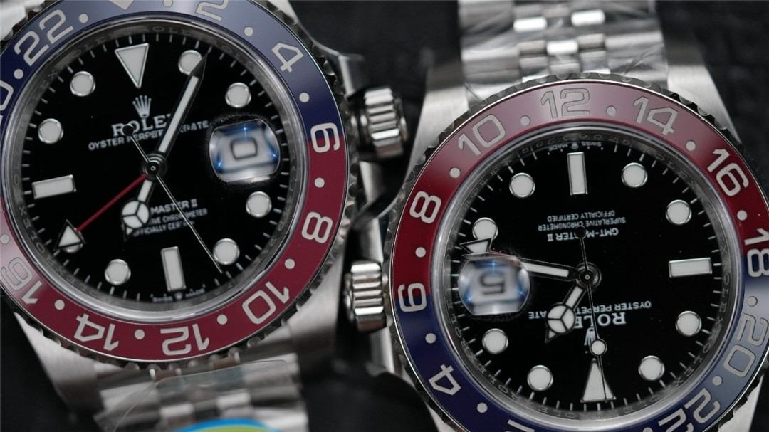 Clean Rolex GMT Kola Bezelinde v2 ile v2s Versiyonlarının Renk Karşılaştırması — 8. fotoğraf