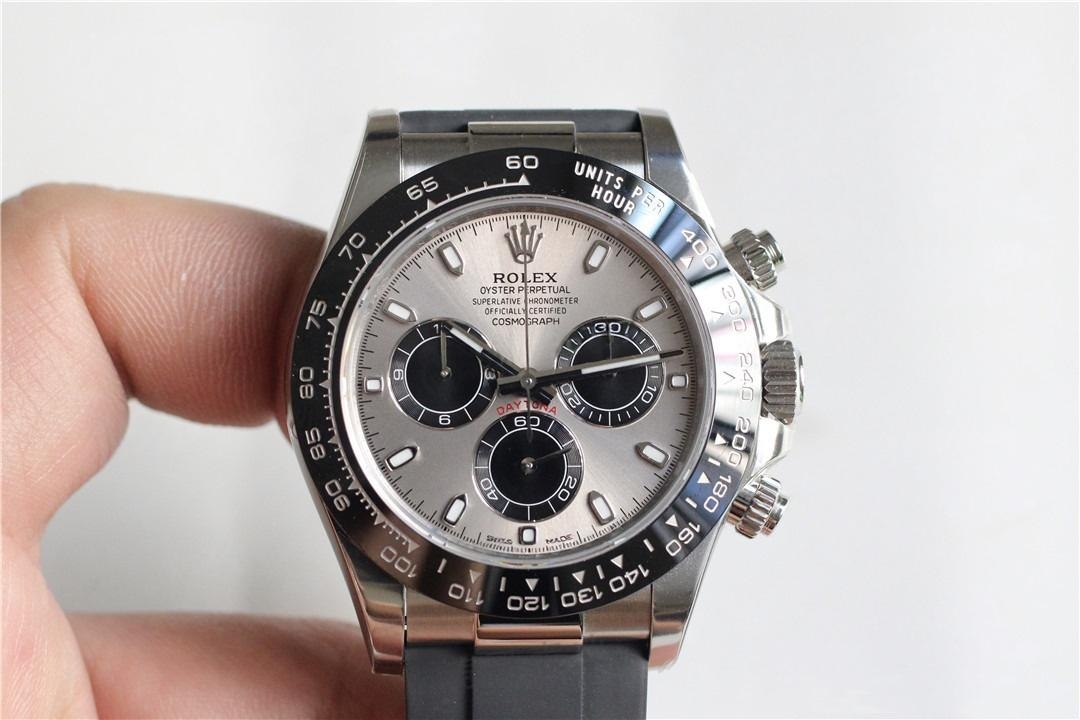 Clean Rolex gri kauçuk Daytona (Gri Ayı) 4130 mekanizmayla orijinaline rakip olabilir mi? — 1. fotoğraf