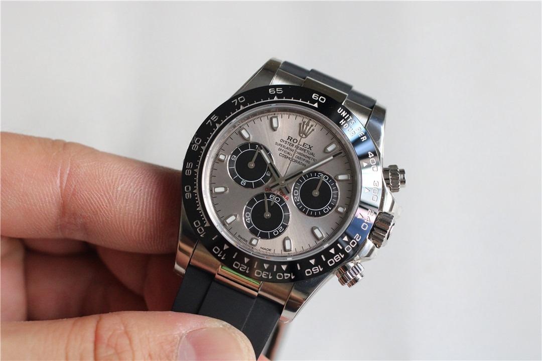 Clean Rolex gri kauçuk Daytona (Gri Ayı) 4130 mekanizmayla orijinaline rakip olabilir mi? — 2. fotoğraf